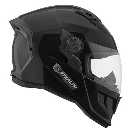 Imagem de Kit 2 Capacetes Fechados Pro Tork Stealth Solid Brilhante Segurança Proteção Feminino Masculino