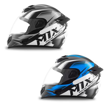 Kit 2 Capacetes Mixs MX2 Storm Fechado Moto Masculino Feminino