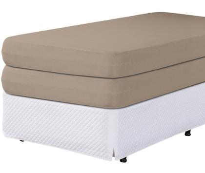 Imagem de Kit 2 Capas Colchão Protetora Solteiro 30cm Altura Ideal Para Cama Box Com zíper Malha Algodão