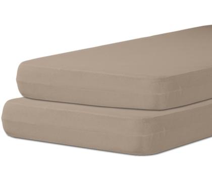 Imagem de Kit 2 Capas Colchão Protetora Solteiro 30cm Altura Ideal Para Cama Box Com zíper Malha Algodão