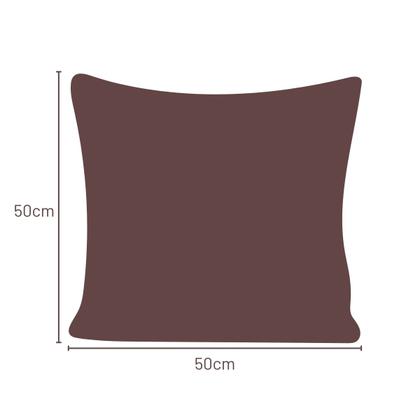 Imagem de Kit 2 Capas de Almofada em Suede Luxo Ziper Invisivel 50x50cm Capri Fendi