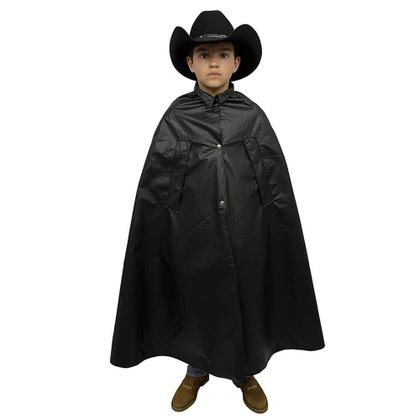 Imagem de Kit 2 Capas de Chuva Boiadeiro Infantil SV61012 - Preta e Marrom