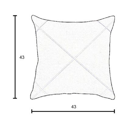 Imagem de Kit 2 Capas para Almofada Drapeada em Veludo Quadrada 43x43 com Enchimento 50x50 Várias Cores