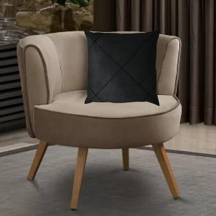 Imagem de Kit 2 Capas para Almofada Drapeada em Veludo Quadrada 43x43 com Enchimento 50x50 Várias Cores