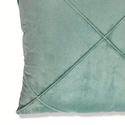 Imagem de Kit 2 Capas para Almofada Drapeada em Veludo Quadrada 43x43 com Enchimento 50x50 Várias Cores