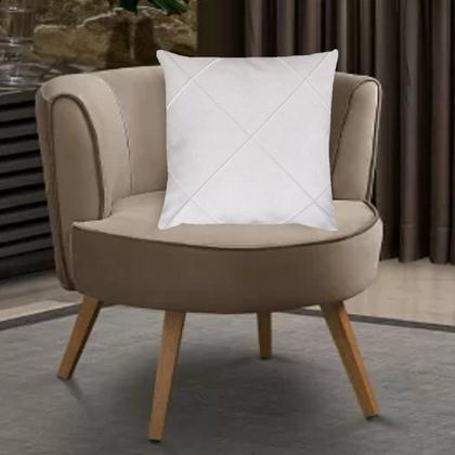 Imagem de Kit 2 Capas para Almofada Drapeada em Veludo Quadrada 60x60 com Enchimento