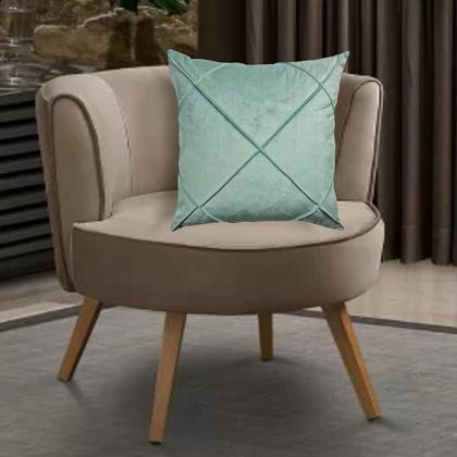 Imagem de Kit 2 Capas para Almofada Drapeada em Veludo Quadrada 60x60 com Enchimento