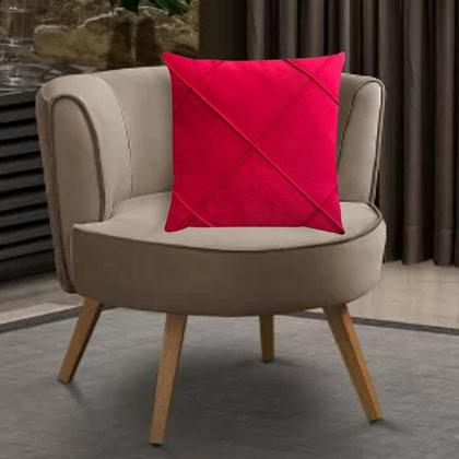 Imagem de Kit 2 Capas para Almofada Drapeada em Veludo Quadrada 60x60 com Enchimento