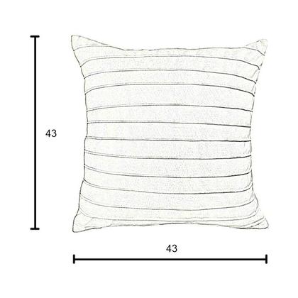 Imagem de Kit 2 Capas para Almofada Drapeada Line em Veludo 43x43 com Enchimento 50x50