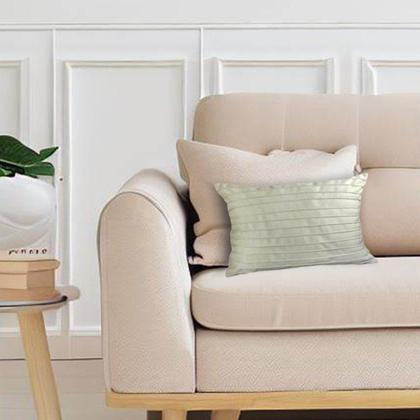 Imagem de Kit 2 Capas para Almofada Drapeada Line em Veludo 50x30 com Enchimento 55x35