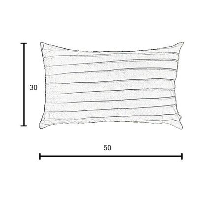 Imagem de Kit 2 Capas para Almofada Drapeada Line em Veludo 50x30 com Enchimento 55x35