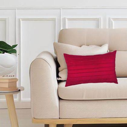 Imagem de Kit 2 Capas para Almofada Drapeada Line em Veludo 50x30 com Enchimento 55x35