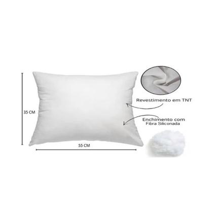 Imagem de Kit 2 Capas para Almofada Drapeada Line em Veludo 50x30 com Enchimento 55x35