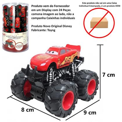 Imagem de Kit 2 Carrinhos do Relâmpago Mcqueen Carros Mini Monster 9cm Original
