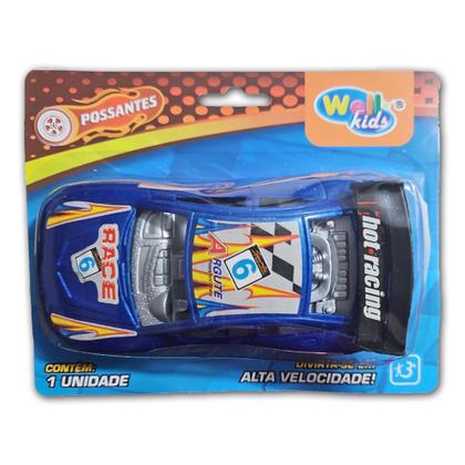 Imagem de Kit 2 Carrinhos Fricção Race Infantil Carro Corrida Possantes