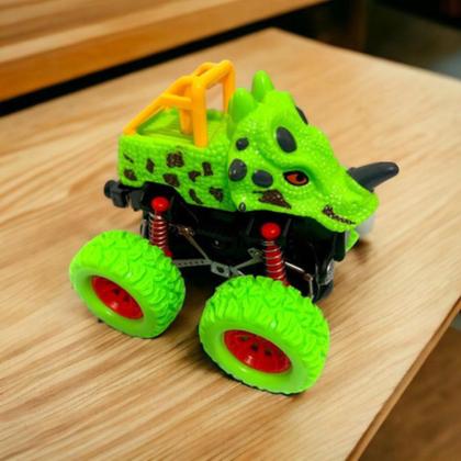 Imagem de Kit 2 Carrinhos Menino Monster 360 Dinossauro Fricção Kids Cambalhota Brinquedo Infantil