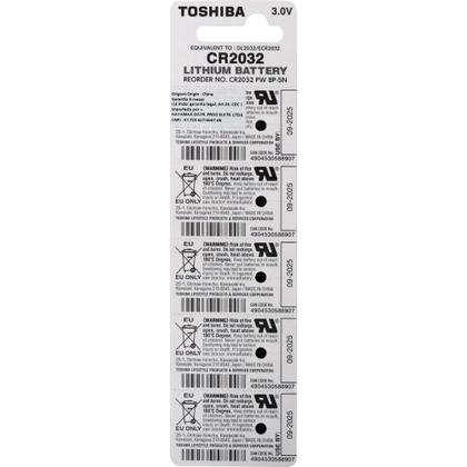 Imagem de Kit 2 Cartelas Baterias Toshiba CR2032 3V Lítio 10 Unid.