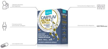 Imagem de Kit 2 Cartliv Ultra MDK 60 Caps Colágeno Tipo II - Equaliv