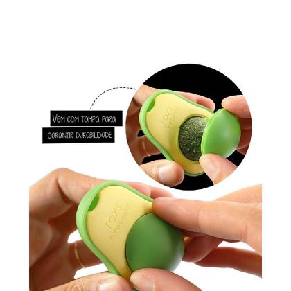 Imagem de Kit 2 Catnip Abacate Brinquedo Interativo -  Formulado para despertar o interesse e curiosidade do seu gatinho.