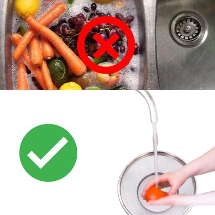 Imagem de Kit 2 Cestas Aço Inox Multiuso 25m e 22cm Escorredor de Macarrão Legumes Arroz Fruteira Porta Ovos