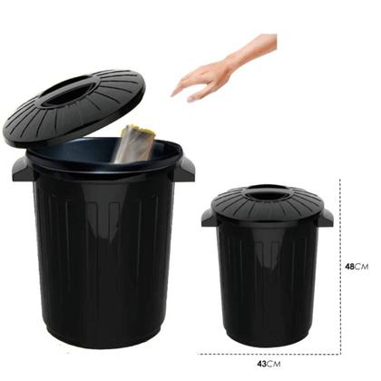 Imagem de Kit 2 Cestos de Lixo com Tampa 30 Litros Uninjet  Organize seu Espaço com Praticidade e Estilo