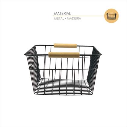 Imagem de Kit 2 Cestos Organizadores Multiuso Fruteira Porta Objetos