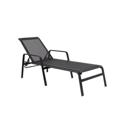 Imagem de Kit 2 Chaises 1 Mesa 4 Cadeiras 1 Mesinha Ombrelone com base Preto