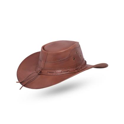 Imagem de KIT 2 Chapéu Texano  Masculino Em Couro Legítimo Country Cowboy