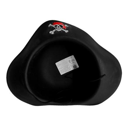 Imagem de Kit 2 Chapéus Pirata Alma Negra Infantil e Adulto Fantasia