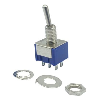 Imagem de KIT 2 Chave Mini toggle ON-OFF Guitarra 2 posicoes Ni 125-6A