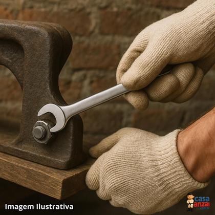 Imagem de Kit 2 Chaves Combinadas Catraca 15mm Ingco Aço CR-V