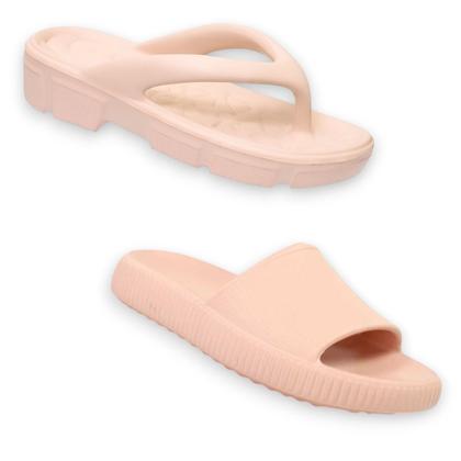 Imagem de Kit 2 Chinelos Nuvem Slide e Tamanco Ortopédico Terapêutico