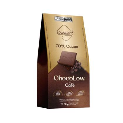 Imagem de Kit 2 Chocolate Chocolow 70g Sabores Diet Zero Açucar Lowçucar Café
