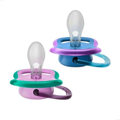 Imagem de Kit 2 Chupeta Ultra Air Dupla Lisa Philips Avent 6-18m