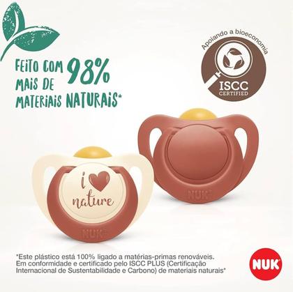Imagem de Kit 2 Chupetas 6 a 18 Meses NUK for Nature Latex S2
