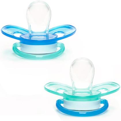 Imagem de Kit 2 Chupetas Buba Comfort Tam1 Noturna Foguete Com 2 Capas