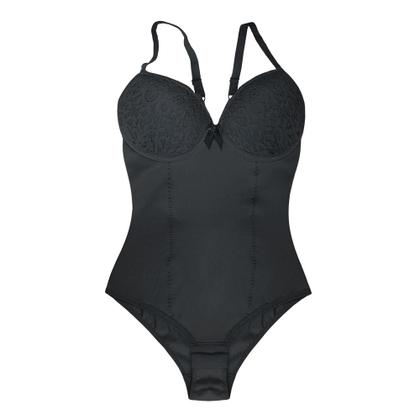 Imagem de kit 2 cinta modeladora feminina body com bojo aro e renda alta compressão reforçada