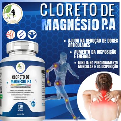 Imagem de Kit 2 Cloreto De Magnésio Pa Puro 120 Cápsulas - Fits Life