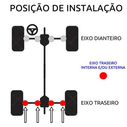 Imagem de Kit 2 Coifas Do Semieixo Traseiro Honda CRV 2.0 00/06 CRV 2.4 02/06