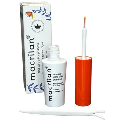 Imagem de Kit 2 Cola Cílios Postiços Macrilan Transparente Prova Dágua