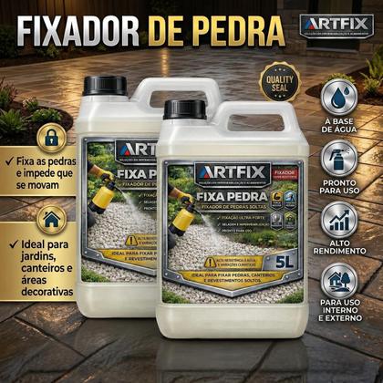 Imagem de Kit 2 Cola Pedra 5L Para Pedras Soltas Jardim