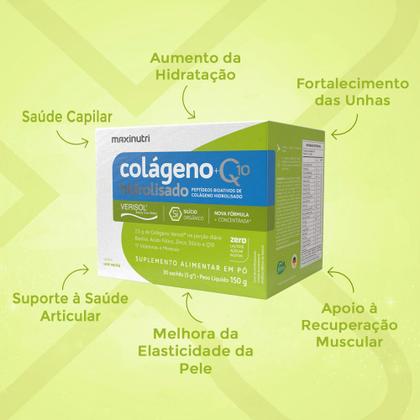 Imagem de Kit 2 Colágeno Hidrolisado Verisol Sache Uva Verde Maxinutri