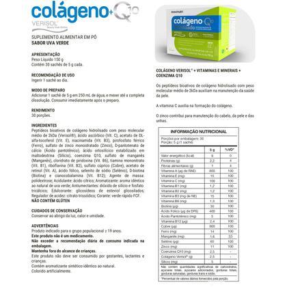 Imagem de Kit 2 Colágeno Hidrolisado Verisol Sache Uva Verde Maxinutri