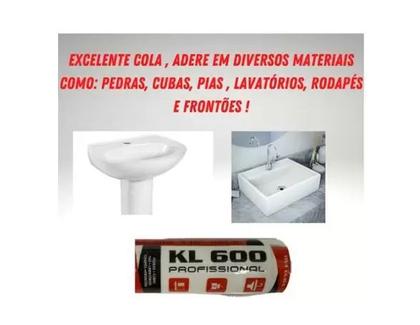 Imagem de Kit 2 Colas Adesiva - Fixa Cuba Louça Inox Pedra Granito Louça Box