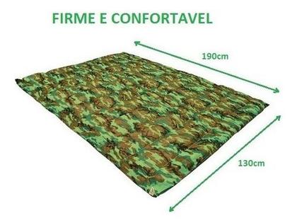 Imagem de Kit 2 Colchonete F.a Casal Acampamento Colchão Casal Camping
