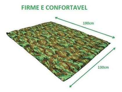 Imagem de Kit 2 Colchonete F.a Casal Acampamento Colchão Casal Camping