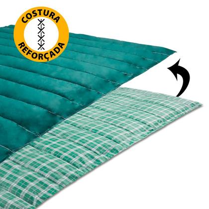 Imagem de Kit 2 Colchonete Multiuso Casal Ginastica Yoga Exercício Academia Camping 190x130cm - Emcompre