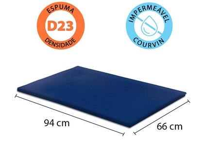 Imagem de Kit 2 Colchonetes 94x66x3cm Academia e Ginastica D23 em Corvin Azul