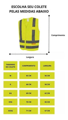 Imagem de Kit 2 Colete Refletivo Segurança Faixa Sinalizador Obras Epi