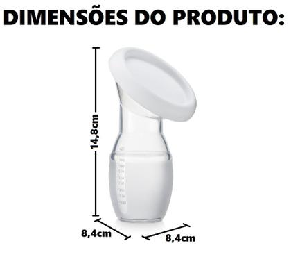 Imagem de kit 2 Coletores de Leite Materno 900ml  Livre de BPA Multikids